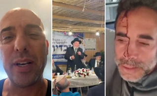 Tzvika Manes; o rabino-chefe de Israel, Kalman Ber; e Assaf Rajuan. (Capturas de tela: Channel 12; Israel National News; X)
