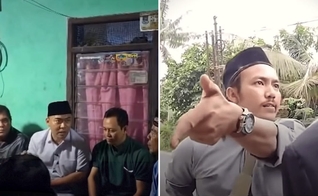 O muçulmano interrompeu o culto com cerca de 40 cristãos no local. (Foto: Reprodução/YouTube/Tribunnews)