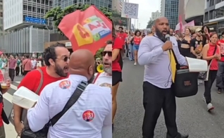 O evangelista Adenilson Brito foi hostilizado por manifestantes. (Foto: Reprodução/Instagram/pre.gador_).