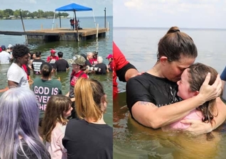 Mais de 3 mil foram batizados no evento “Meet Me in the Water”. (Foto:/Instagram/Lacy Wenger).