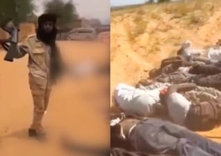 O grupo islâmico RSF incendiou bairros cristãos e igrejas. (Foto: Reprodução/DW/Reprodução/Redes Sociais).