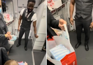 A tripulação foi surpreendida pela Palavra de Deus. (Foto: Reprodução/Instagram/Felipe Guedes)