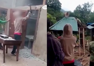 A casa de Houang foi demolida pelos vizinhos. (Foto: Reprodução/Instagram/Portas Abertas Brasil).