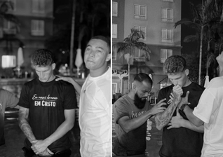 O batismo de Nathan. (Foto: Reprodução/Instagram/Nathan Borges)