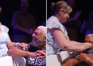 A esposa ao lado do marido. (Foto: Reprodução/Instagram/Graystone Church)