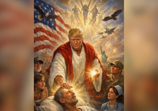 Post repercutido no Instagram após publicação de Trump ser apagada da Truth Social. (Captura de tela)