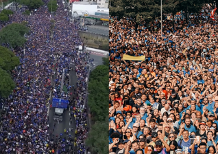 A multidão percorreu mais de 3 quilômetros louvando a Deus. (Foto: Reprodução/Instagram/Marcha para Jesus).