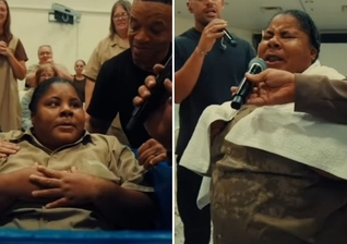A mulher levou toda a prisão a adorar a Deus. (Foto: Reprodução/Instagram/God Behind Bars)