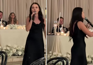 Polina Sagaydak pregando no casamento. (Foto: Reprodução/Instagram/Polina Sagaydak)