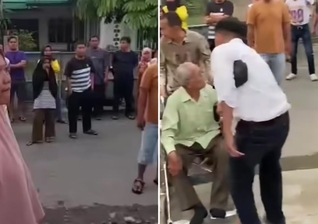 Os muçulmanos interromperam o culto e forçaram os cristãos a deixar o templo. (Foto: Reprodução/Instagram/SUA RAKYAT MEDAN)