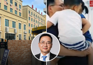 Prisão onde o pastor Liu Zhenbin está detido e imagem dele com seus filhos antes da prisão. (Captura de tela/ChinaAid)
