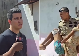 Vavá foi resgatada em casa. (Foto: Reprodução/Instagram/fabinhosiqueira_reporter).