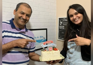 O pastor José Ricardo e a filha Amanda. (Foto: Instagram/jr.kern).