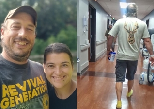 Richard Reeder voltou à vida após orações. (Foto: Facebook/Richard Reeder/Instagram/Kayla Gabbard).