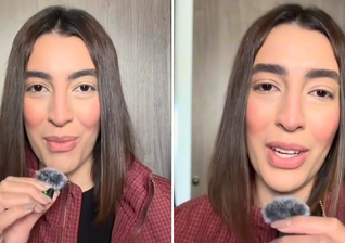 Giovana Poubel contando seu testemunho de cura. (Foto: Reprodução/Instagram/Giovana Poubel)