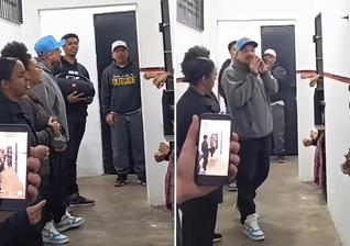 Mano Reco ministrando o Evangelho na prisão. (Foto: Reprodução/Instagram/Denison Vertelo)