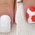 unhas decoradas com flores