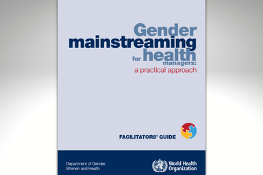 Capa do manual “Gender mainstreaming for health managers: a practical approach”. (Reprodução/WHO)
