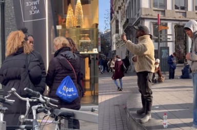 A ação contou com mais de 90 cristãos pregando nas ruas. (Foto: Reprodução/Instagram/Go Revival Europe).