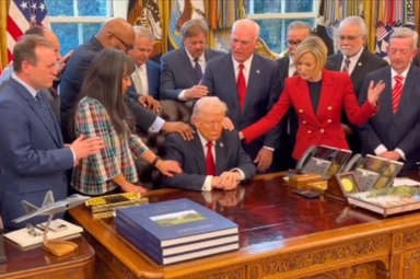 Pastores oraram por Donald Trump em meio a guerra contra o Irã. (Foto: Reprodução/Instagram/Greg Laurie).