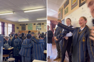 Estudante testemunha cura após oração em sala de aula. (captura de tala/X/afagerbakke)