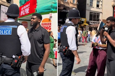 O pregador teve sua ministração interrompida em um local público. (Foto: Reprodução/Instagram/Brother Christivie)