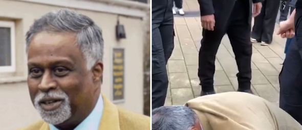 O pastor Dia Moodley foi alvo de agressões e ameaças no centro de Bristol. (Captura de tela/Instagram/ADF International)