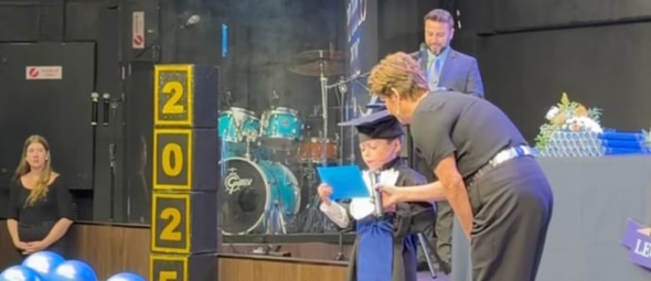 Guilherme na formatura. (Foto: Reprodução/Instagram/Guilherme Gandra Moura).