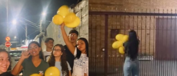 Os jovens promoveram o evangelismo criativo nas ruas de Taubaté. (Foto: Reprodução/Instagram/Somos Um).