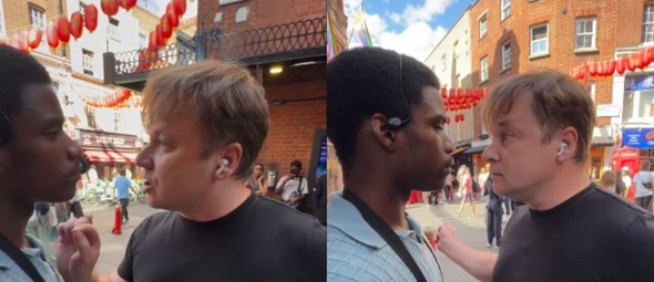 Jesse Samuel Ngoma foi hostilizado por um homem enquanto evangelizava na rua. (Foto: Reprodução/Instagram/Jesse Samuel Ngoma).