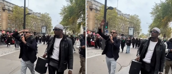 Os evangelistas do ministério Presence Revival pregando em Paris. (Foto: Reprodução/Instagram/Presence Revival)