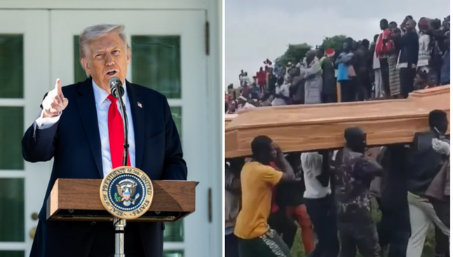 Donald Trump; funeral de cristãos assassinados na Nigéria. (Foto: White House / Instagram/Hananya Naftali)