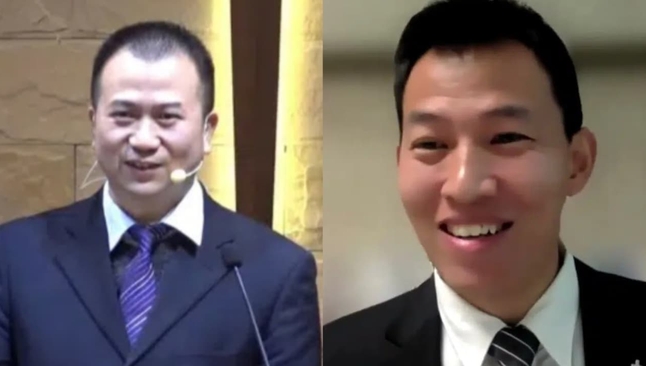 O pastor Li Yingqiang e o pregador Dai Zhichao. (Foto: ChinaAid).