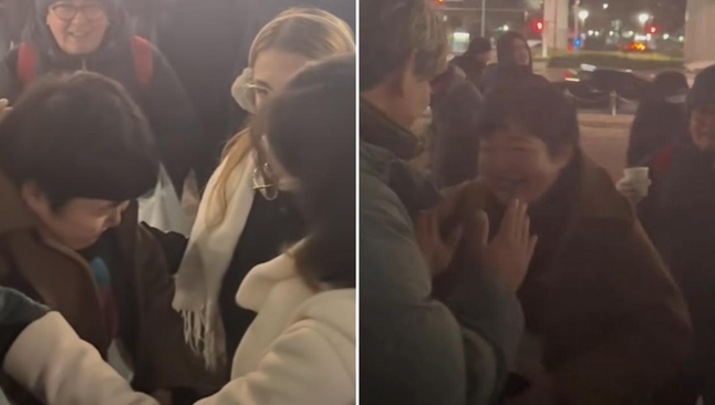 A mulher foi curada após uma oração nas ruas. (Foto: Reprodução/Instagram/Marcos Sogabe)