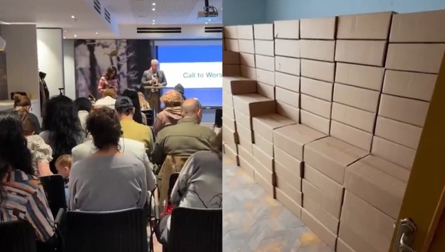 Uma igreja local na Armênia já possui milhares de Bíblias para enviar ao Irã. (Foto: Reprodução/CBN News).