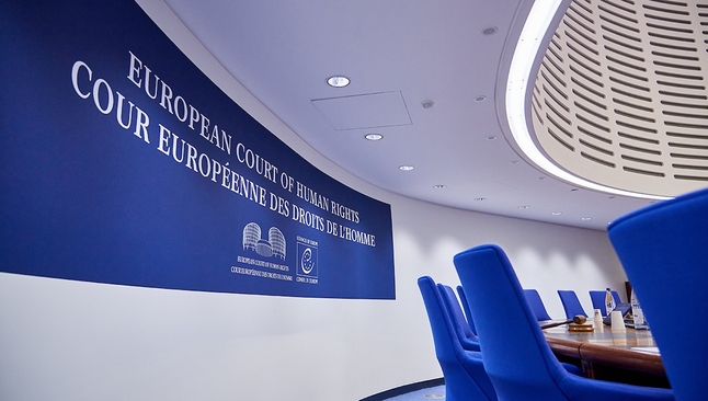 Sala principal do Tribunal Europeu dos Direitos Humanos em Estrasburgo. (Foto: CEDH)
