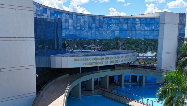 Fachada do Ministério Público de Mato Grosso, em Cuiabá. (Foto: Ministério Público de Mato Grosso)