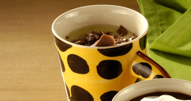 Chocolate branco quente