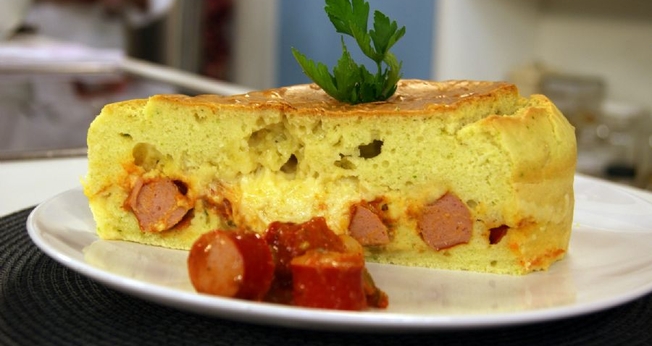 Hot dog de forno
