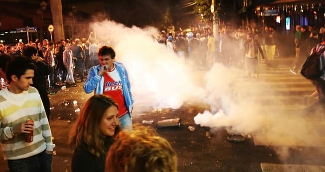 Confusão ocorreu durante a festa de torcedores argentinos na Vila Madalena, na Zona Oeste de São Paulo