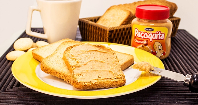 Paçoquita cremosa caseira