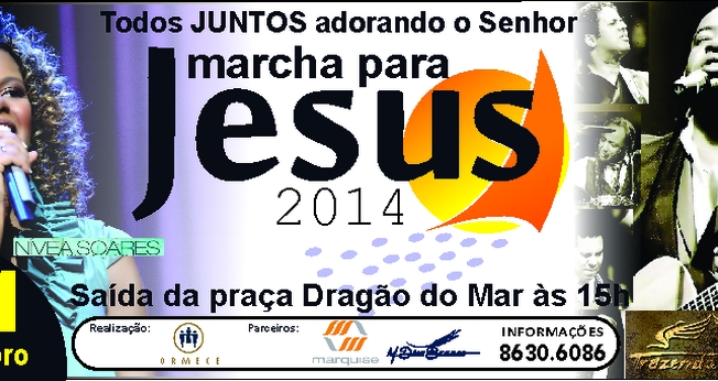 Nivea Soares e Trazendo a Arca estarão na Marcha para Jesus, em Fortaleza (CE)