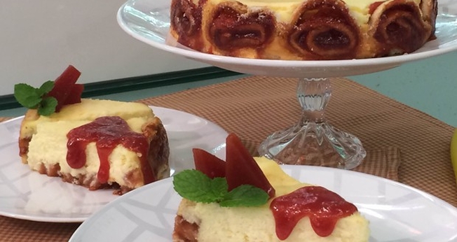 cheesecake de rolo