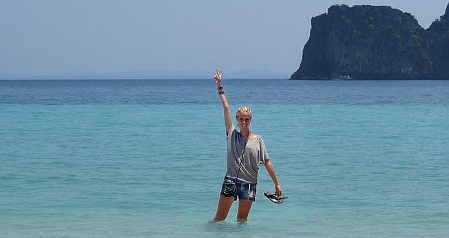 Zilla van den Born em uma das montagens que publicou no Facebook