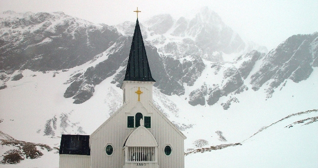 Igreja Luterana da Noruega em Grytviken, em 2004. (Foto: Wikipedia)