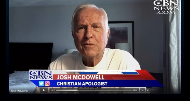 Pastor e escritor Josh McDowell. (Imagem: CBN News)