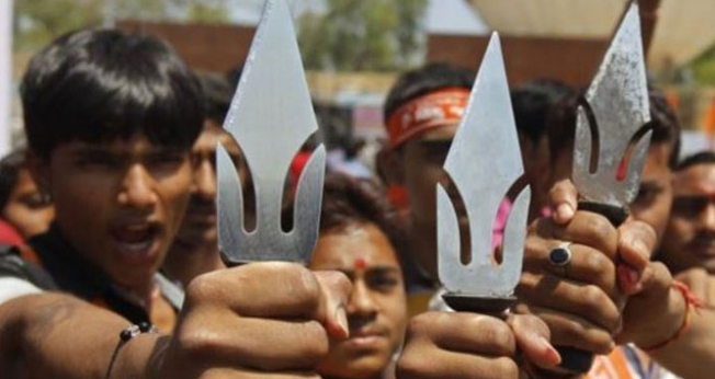 Extremistas hindus. (Foto: Asia News)