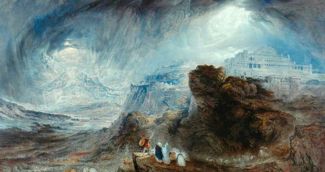 Pintura remonta momento da guerra de 1.207 a.C, em que o sol parou. (Imagem: Times of Israel)