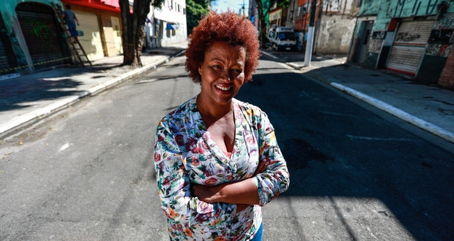 A pastora Nildes Néri trabalha há 13 anos na região da Cracolândia, em São Paulo. (Foto: Fábio Tito/G1)
