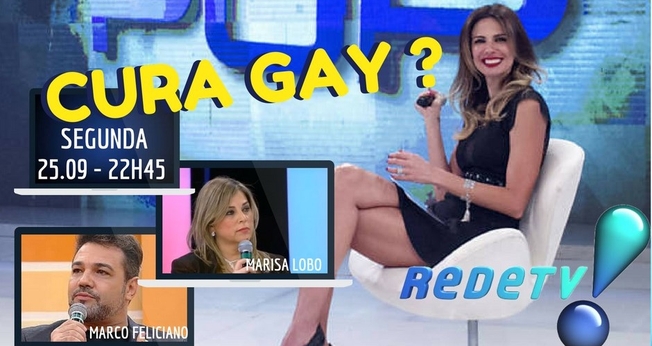 Marco Feliciano e Marisa Lobo participaram de um debate sobre cura gay no Superpop. (Imagem: Facebook)